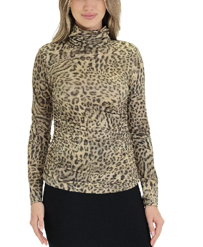 Crazy Deal Shimmer Animal Print Blouse
