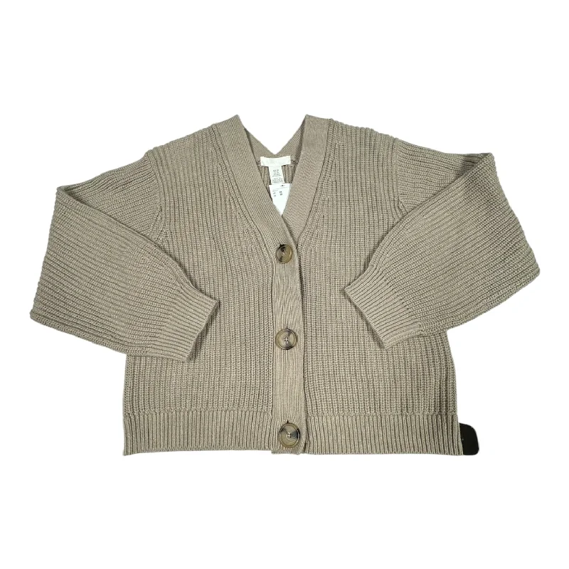 Weekend Specials Just for You Sweater Cardigan By H&m In Tan, Size: Xs