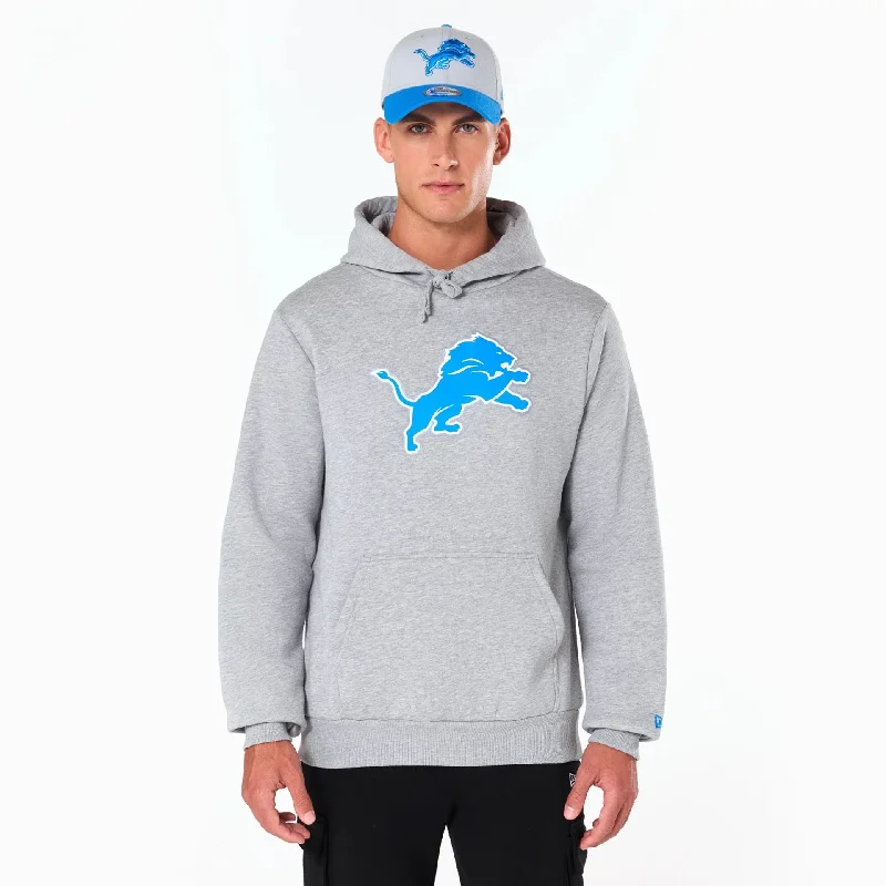 Weekend Offers That Shine Detroit Lions NFL Grey Pullover Hoodie