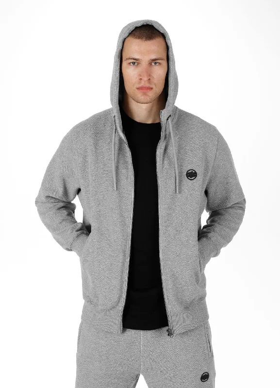 New Deals Men's Zip-up hoodie Pique Small Logo
