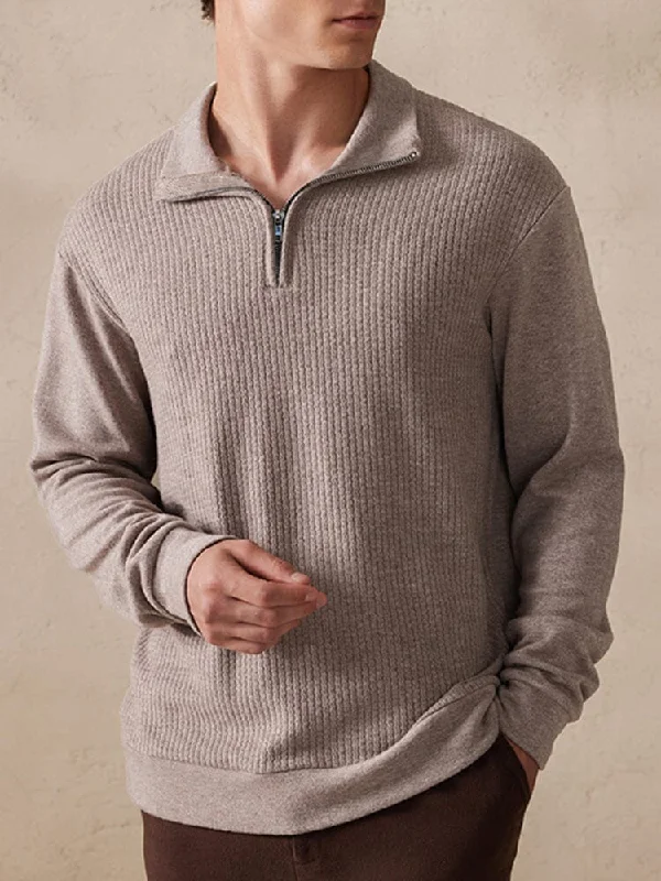 Online Exclusive Stretchy Polo-Collor Sweater