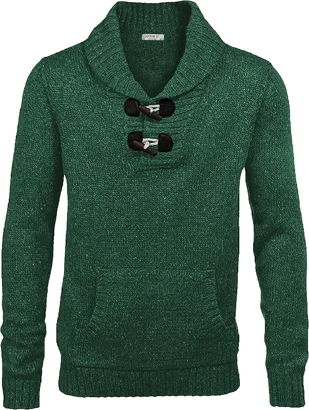 Price Drop Shawl Collar Pullover Knit Sweaters with Pockets (US Only)