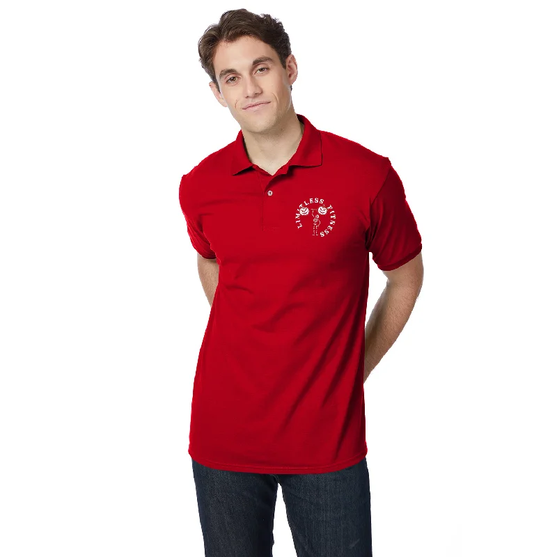 Big Savings Hanes Adult ComfortBlend EcoSmart Jersey Polo, Full Color