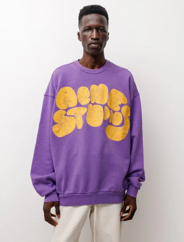 Discount Mania Bubble Logo Crewneck Lilac