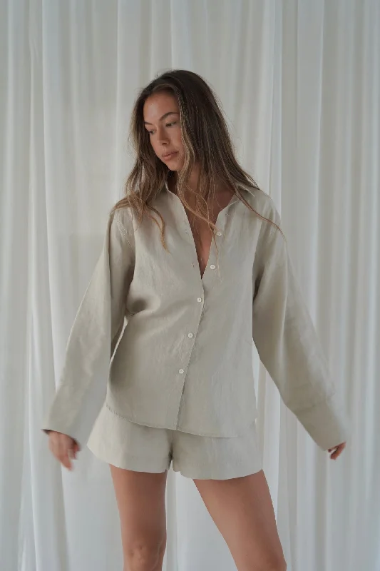 Daily Oversized Shirt - Oatmeal