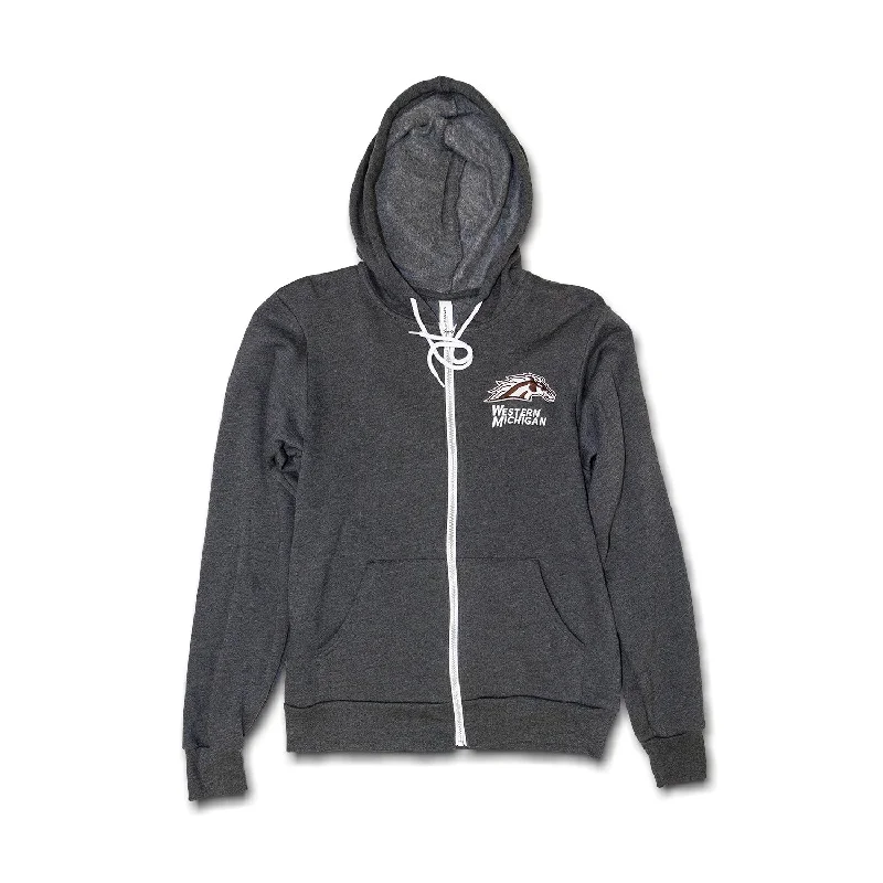 Western Michigan Zip-Up Sponge Fleece Hoodie