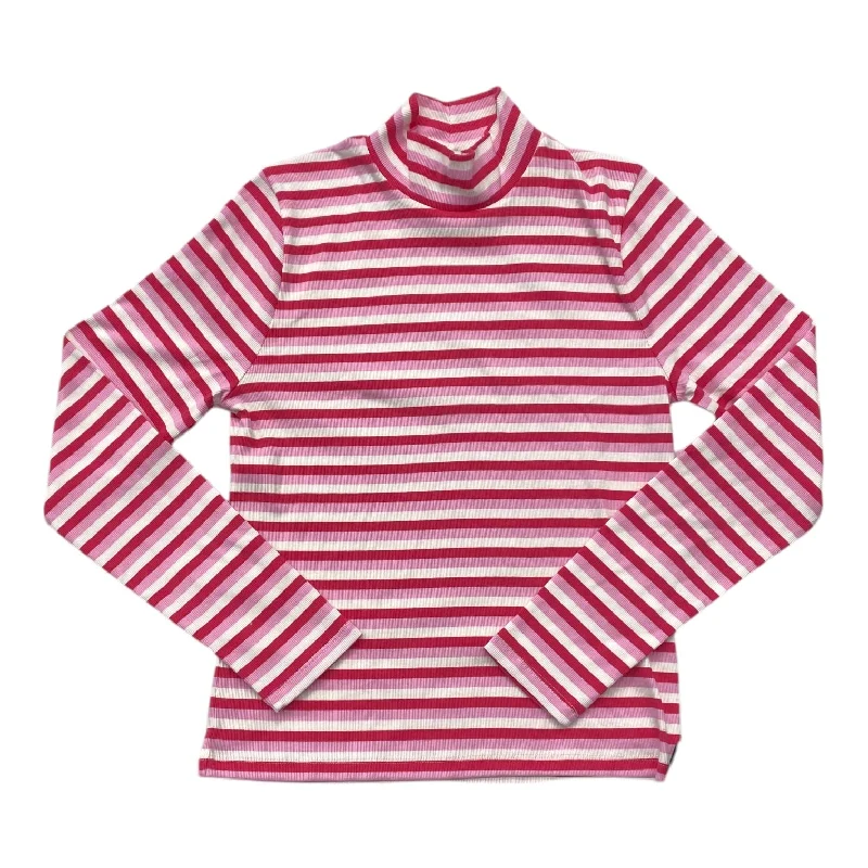 Special Price Top Long Sleeve By J. Crew In Striped Pattern, Size: L