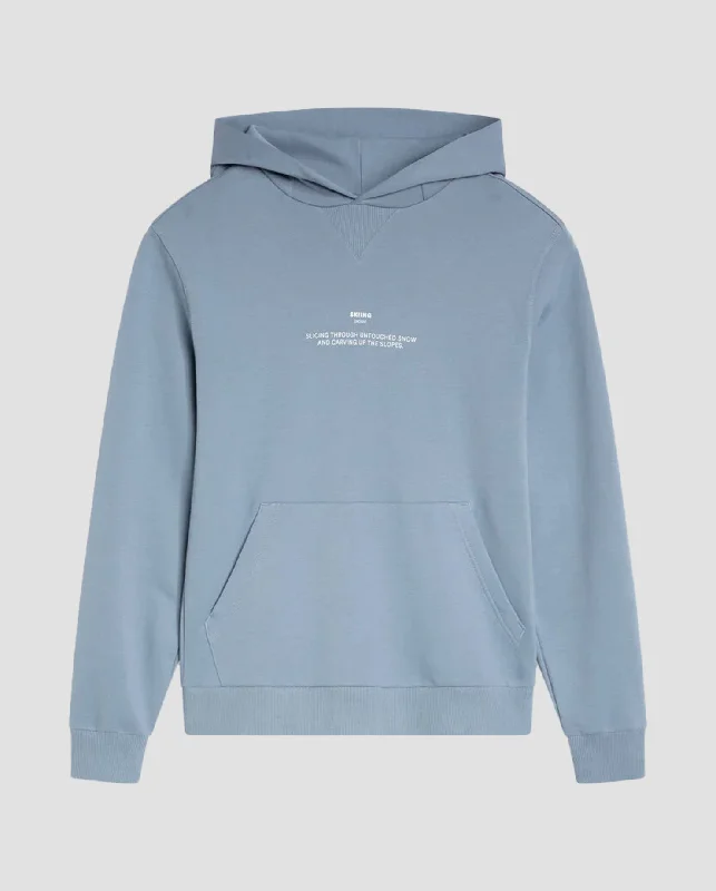 Low Cost Hoodie Skiing Series Blue