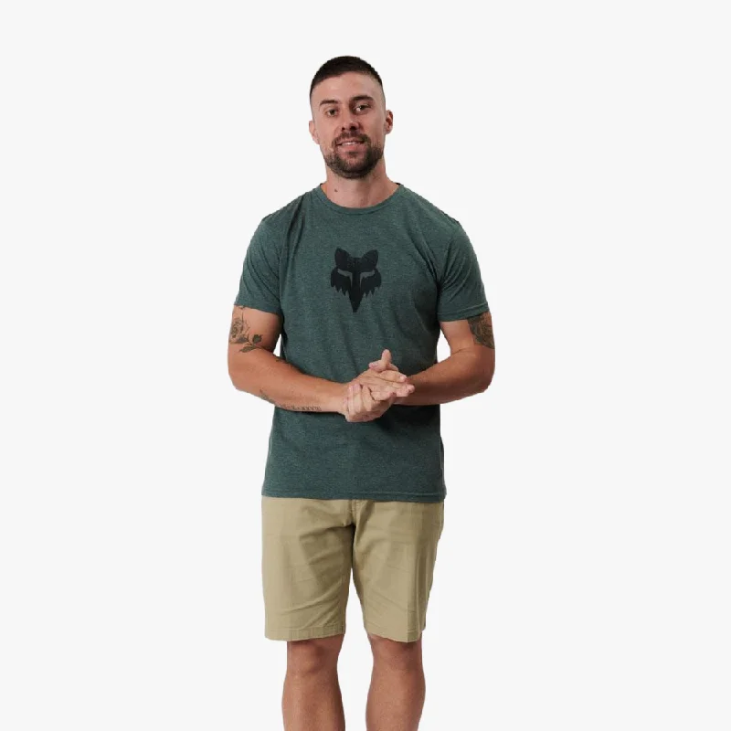 Doorbuster Deal Fox Mens Heir Short Sleeve Tee Heather Green