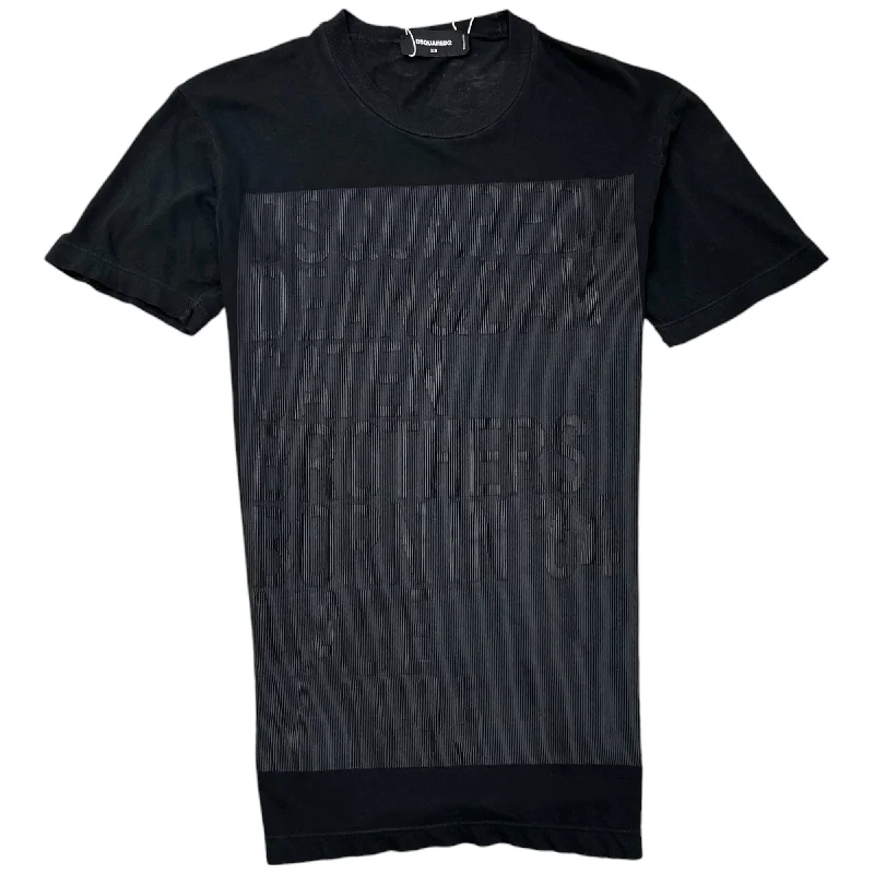 Time-Limited Offer Men's Logo Print T-Shirt Black Size XS
