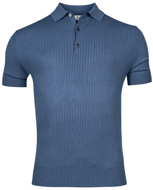Loyalty Reward ID24446-Thomas Maine Blue Rib Polo