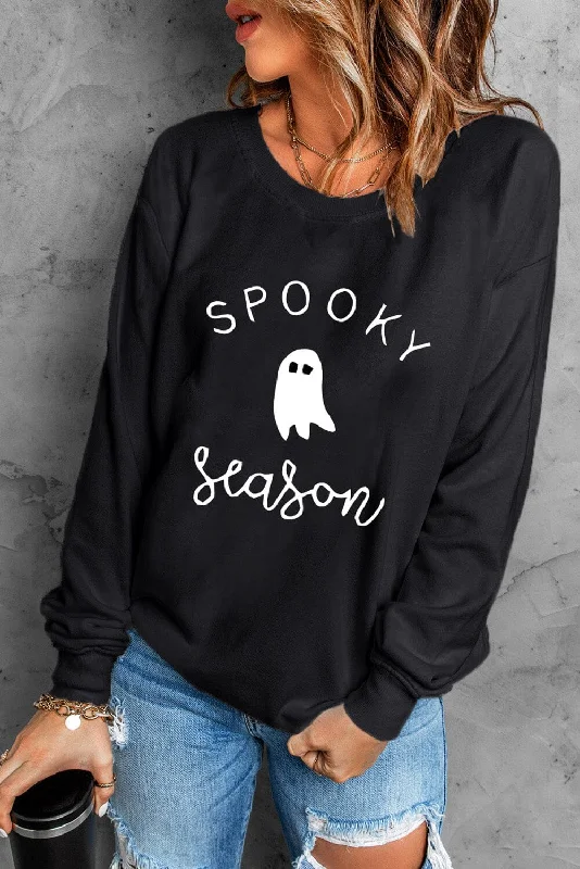 Long Sleeve SPOOKY SEASON Graphic Sweatshirt