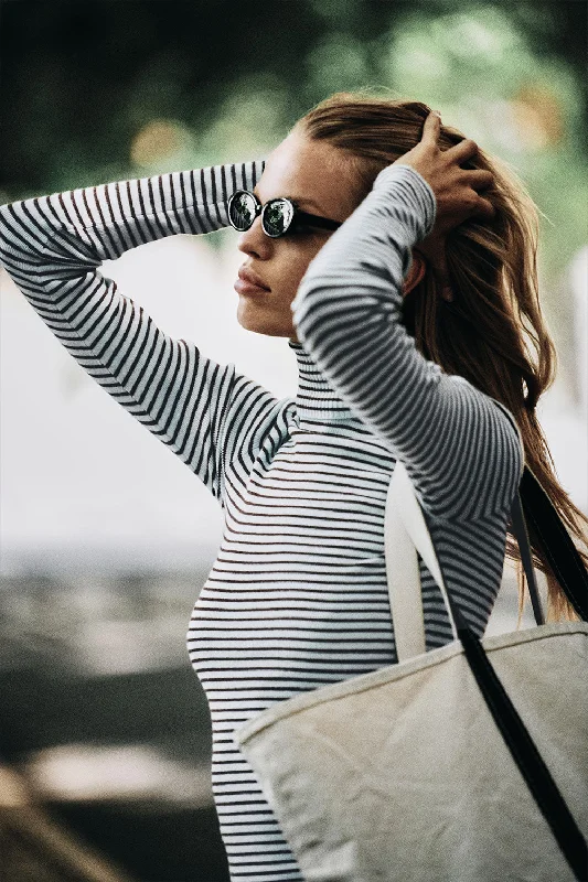 Savings Spectacular Tucker Knit Sweater - Montauk Stripe