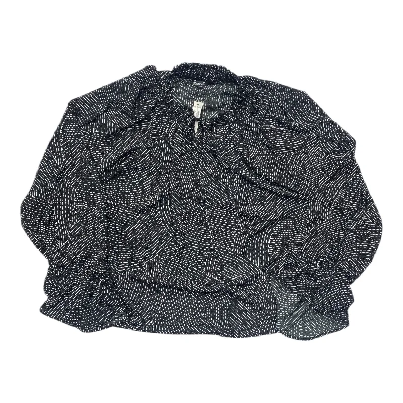 Massive Deal Top Long Sleeve By Madewell In Polkadot Pattern, Size: M