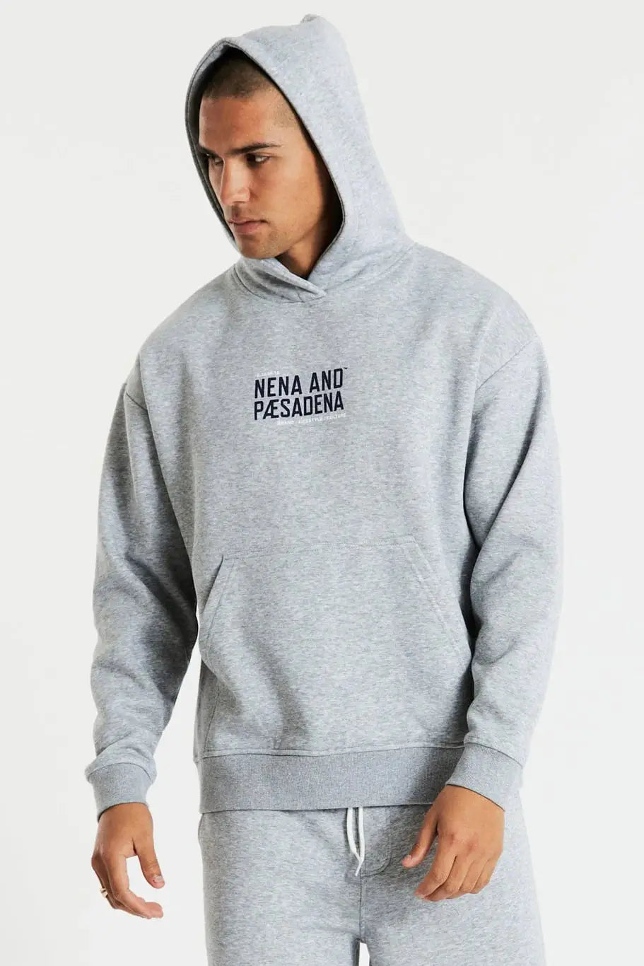 Flash Deals Nxp tournament relaxed hooded sweater- grey marle