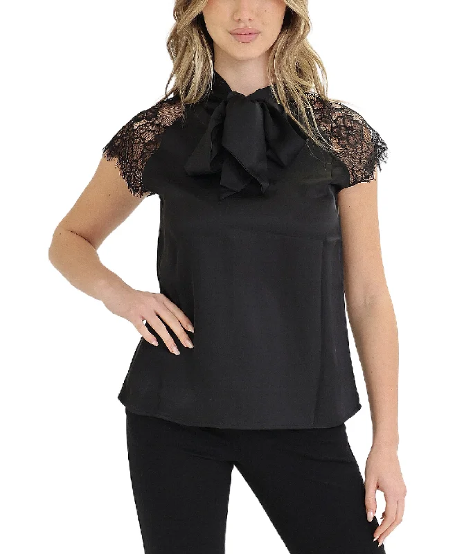 Super Savings Blouse w/ Lace Sleeves