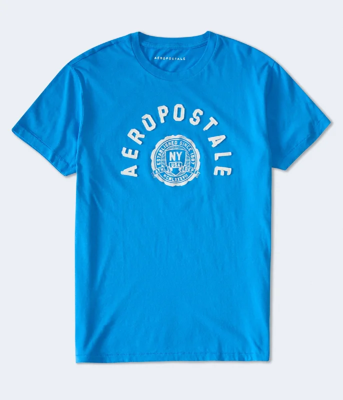 Stock Up and Save Aeropostale Ny Shield Appliqué Graphic Tee