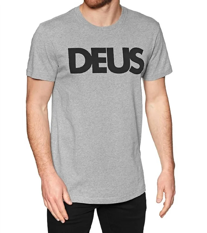 Weekend Offers That Please All Caps Tee In Grey