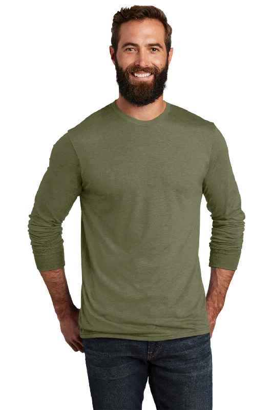 Time-Limited Offer Allmade Mens Long Sleeve Crewneck T-Shirt - Olive You Green