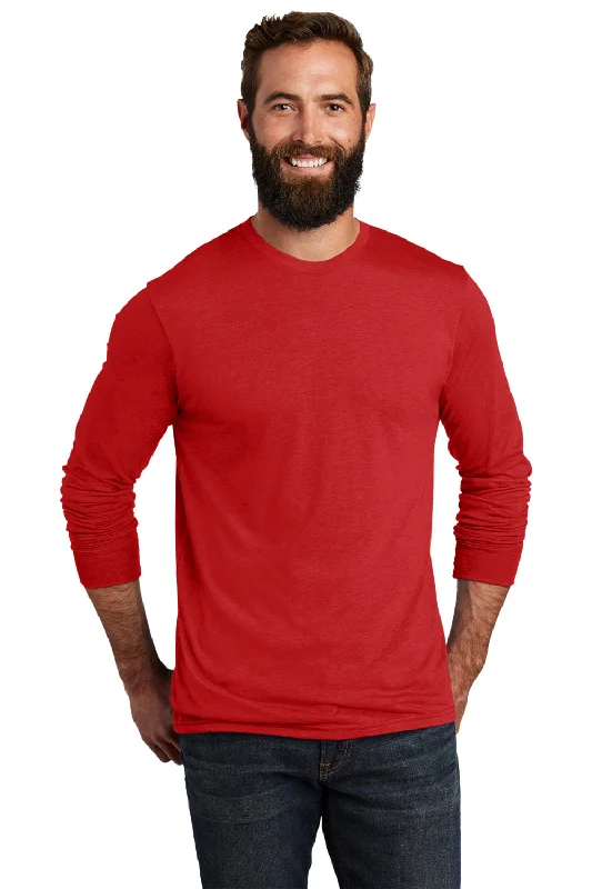 Super Sale Allmade Mens Long Sleeve Crewneck T-Shirt - Rise Up Red