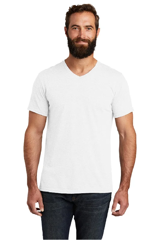 Best Seller Allmade Mens Short Sleeve V-Neck T-Shirt - Fairly White