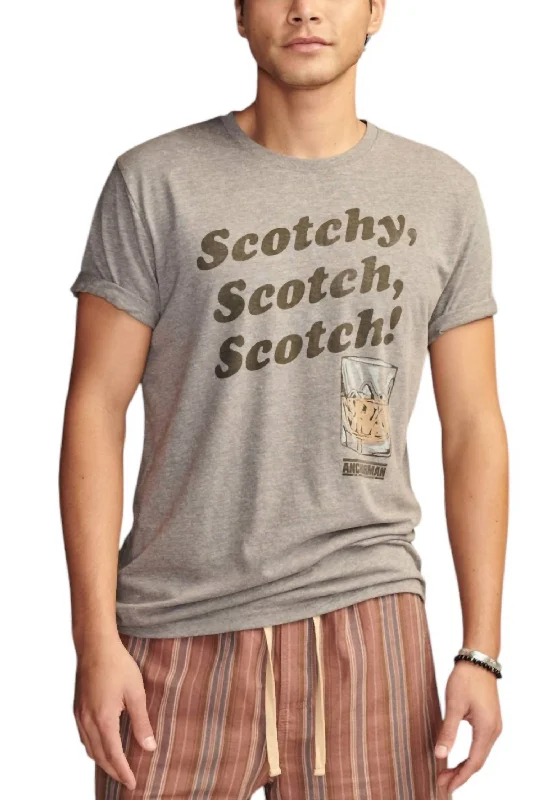 Exclusive Deal Anchorman Scotch Tee In Grey