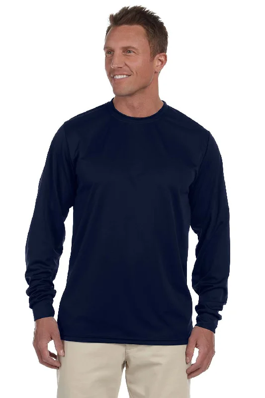 Special Price Augusta Sportswear Mens Moisture Wicking Long Sleeve Crewneck T-Shirt - Navy Blue Special Price Augusta Sportswear Mens Moisture Wicking Long Sleeve Crewneck T-Shirt - Navy Blue