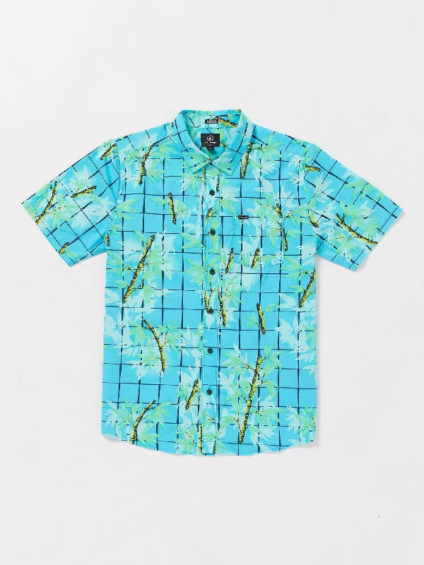 Markdown Sale Bamboozeled Floral Short Sleeve Shirt - Clearwater