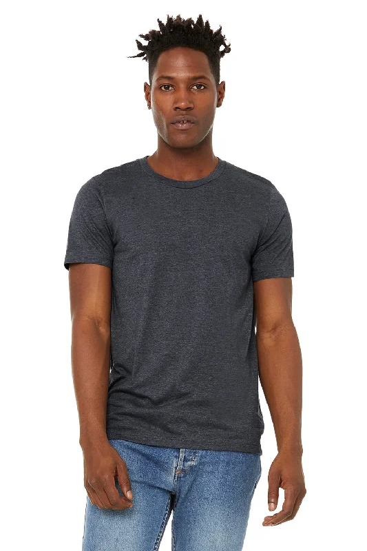 Weekend Deal Bella + Canvas Mens Jersey Short Sleeve Crewneck T-Shirt - Heather Midnight Navy Blue Weekend Deal Bella + Canvas Mens Jersey Short Sleeve Crewneck T-Shirt - Heather Midnight Navy Blue