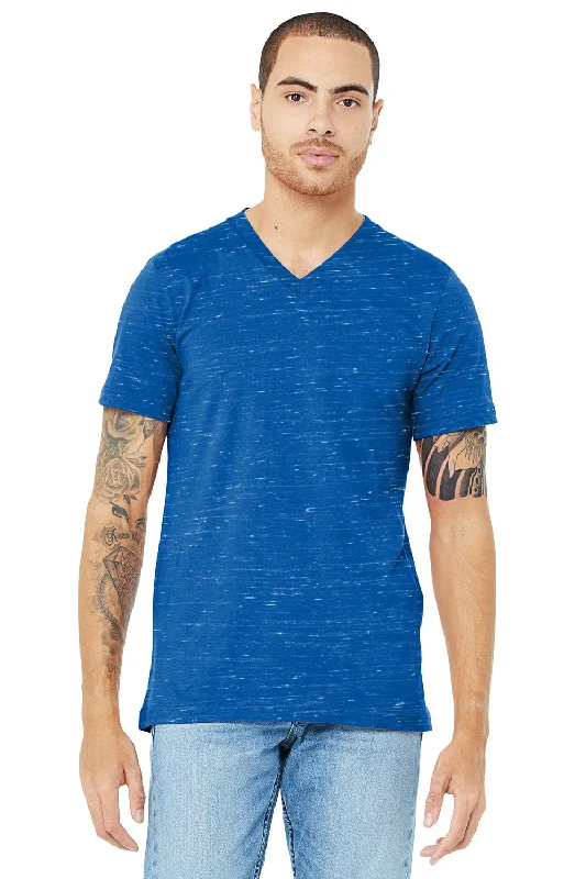 Weekend Specials to Indulge In Bella + Canvas Mens Jersey Short Sleeve V-Neck T-Shirt - True Royal Blue Marble Weekend Specials to Indulge In Bella + Canvas Mens Jersey Short Sleeve V-Neck T-Shirt - True Royal Blue Marble