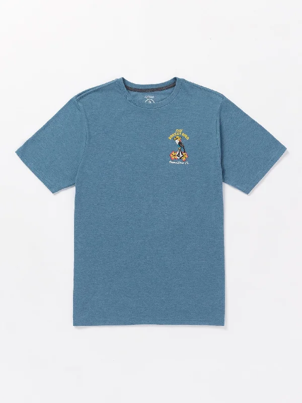 Pay Less Boozey Bird Short Sleeve Tee - Stone Blue Heather