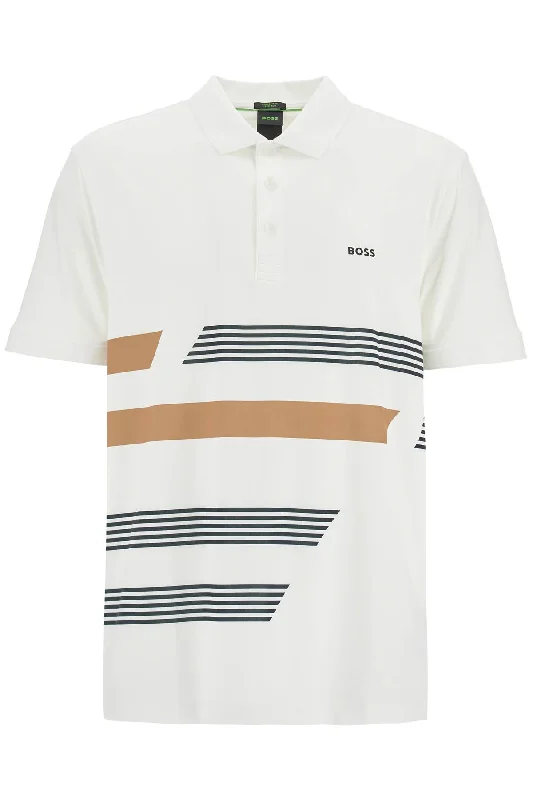 Final Clearance Boss Men's Printed Stretch Jersey Polo Shirt
