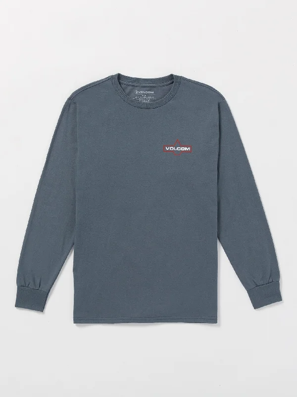 Big Savings Branding Iron Long Sleeve Tee - Dark Slate