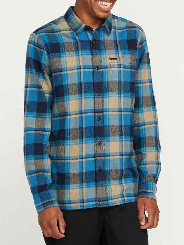 Early Access Caden Plaid Long Sleeve Shirt - Navy