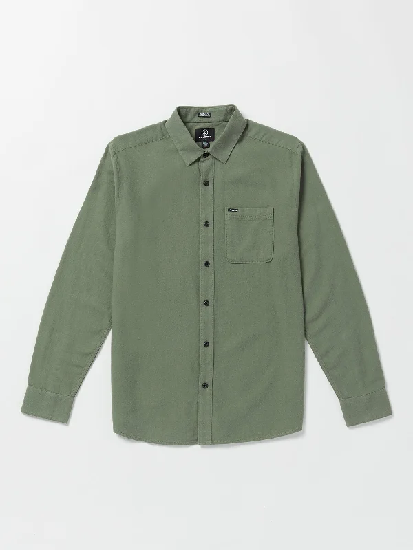 Discount Mania Caden Solid Long Sleeve Shirt - Agave