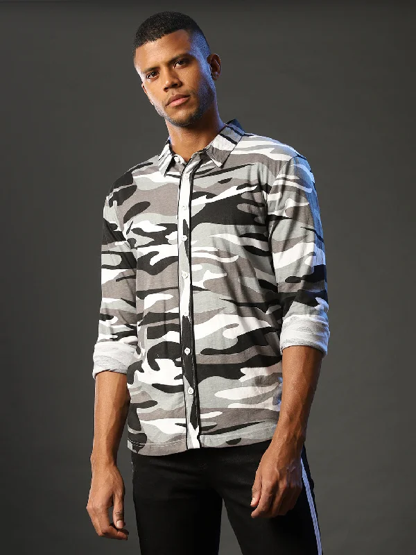 Steals and Deals Campus Sutra Men Camouflage Full Sleeve Casual Shirts