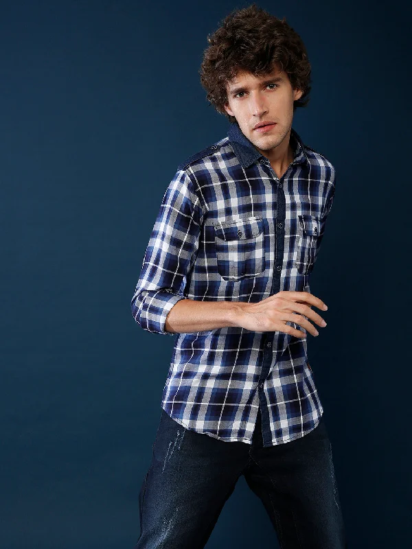 Savings Galore Campus Sutra Men Full Sleeve Checkered Casual Shirt
