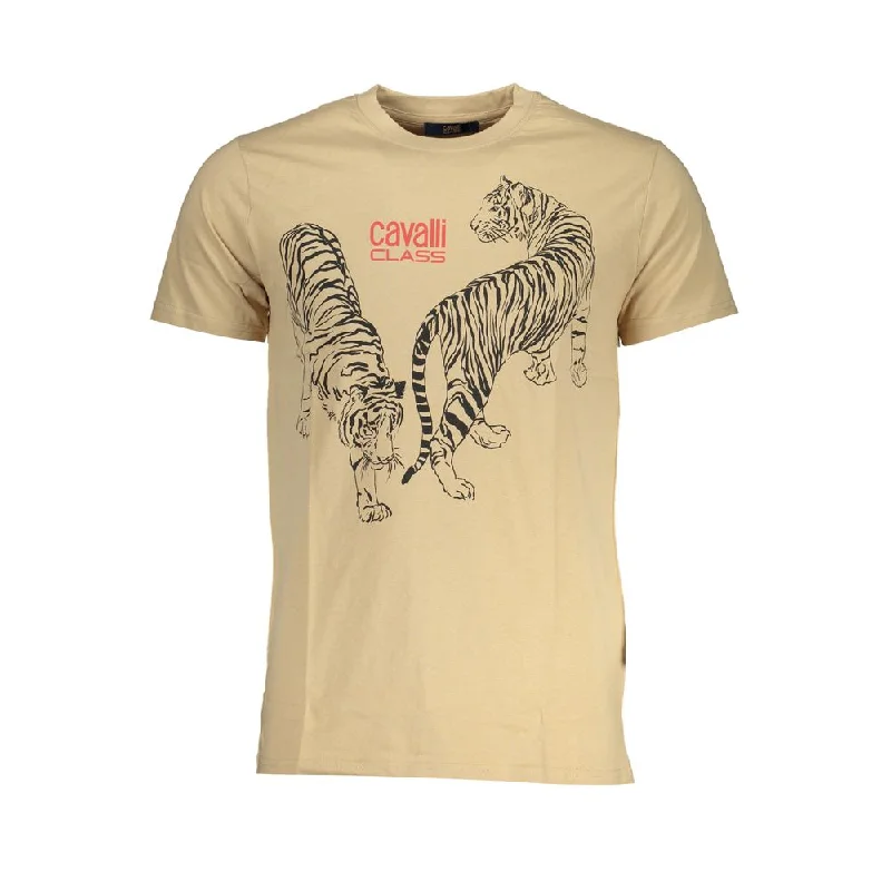 Weekend Discounts to Grab Cavalli Class  Cotton Men's T-Shirt