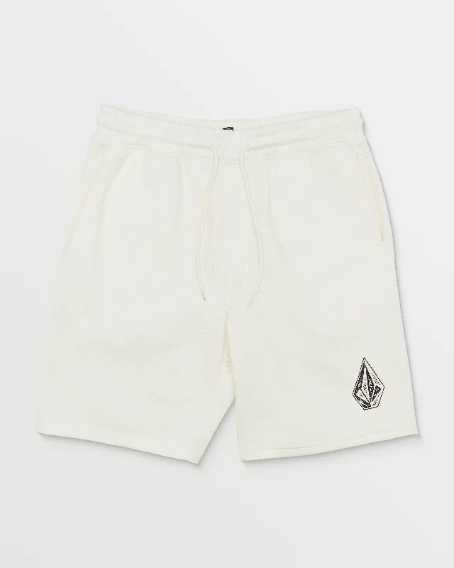 Don't Delay Cement Fleece Shorts - Off White Heather