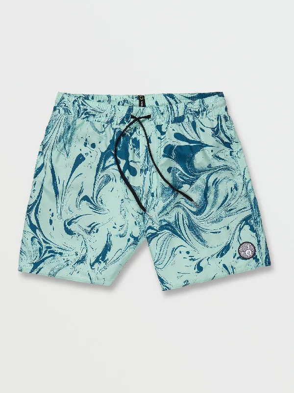 Major Savings Center Print Trunks - Bottle Green