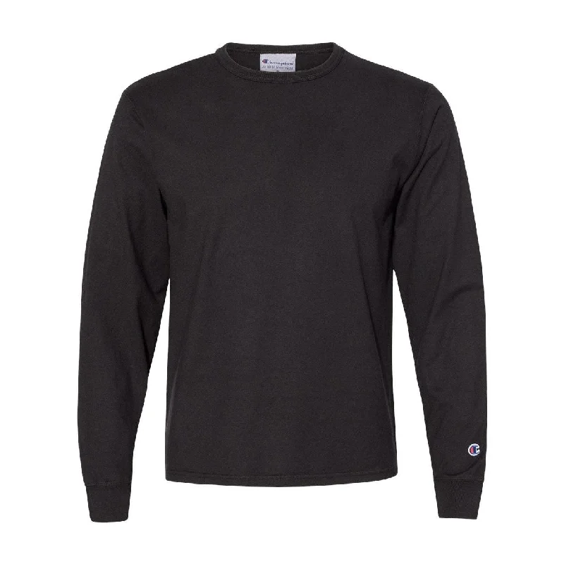 Best Bargains Champion Garment-Dyed Long Sleeve T-Shirt