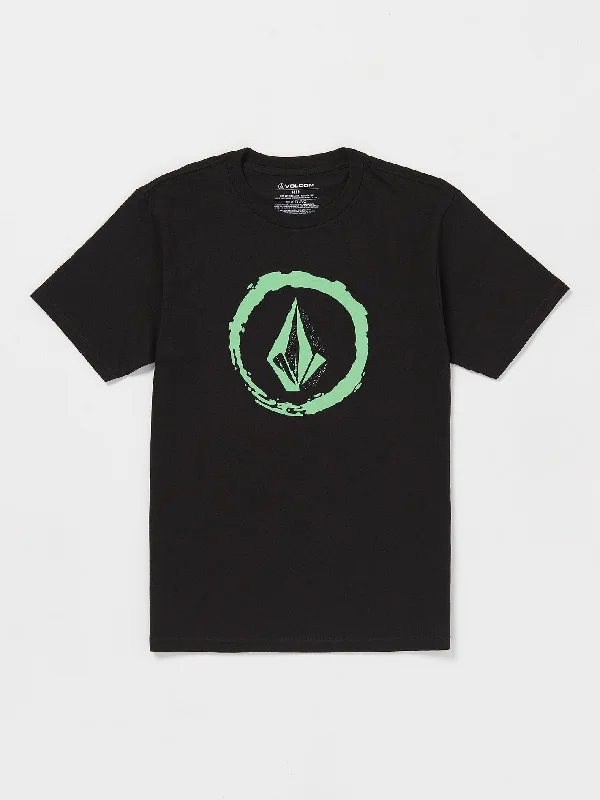 Final Offer Circle Stone Short Sleeve Tee - Black