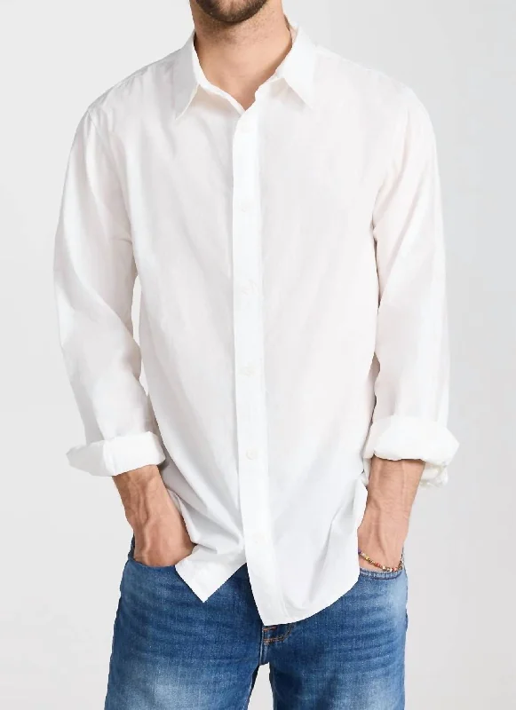 Lowest Rates Classic Poplin Shirt In Blanc