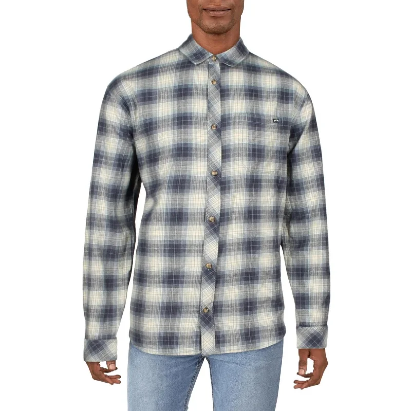 Super Sale Coastline Mens Flannel Plaid Button-Down Shirt