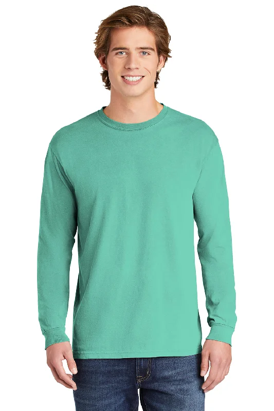 Great Deals Comfort Colors Mens Long Sleeve Crewneck T-Shirt - Chalky Mint Green