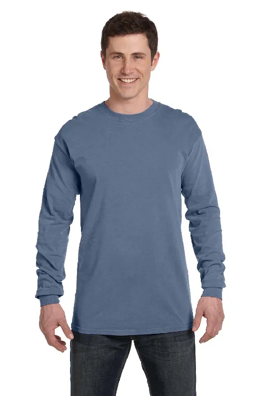 Weekend Discounts Worth Grabbing Comfort Colors Mens Long Sleeve Crewneck T-Shirt - Blue Jean Weekend Discounts Worth Grabbing Comfort Colors Mens Long Sleeve Crewneck T-Shirt - Blue Jean