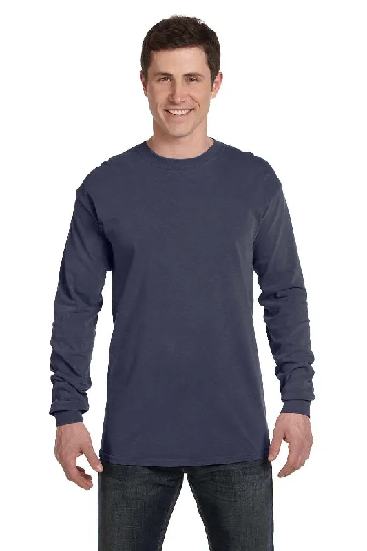 Weekend Deals to Brighten Your Day Comfort Colors Mens Long Sleeve Crewneck T-Shirt - Denim Blue Weekend Deals to Brighten Your Day Comfort Colors Mens Long Sleeve Crewneck T-Shirt - Denim Blue