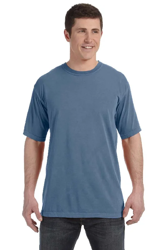 Great Deals Comfort Colors Mens Short Sleeve Crewneck T-Shirt - Blue Jean