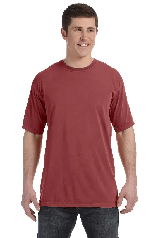 Hurry In Comfort Colors Mens Short Sleeve Crewneck T-Shirt - Brick Red