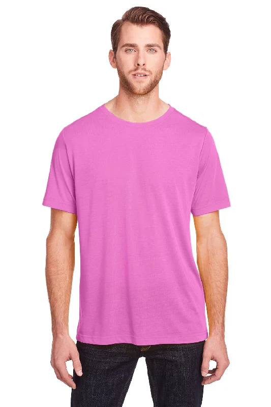 Amazing Deals Core 365 Mens Fusion ChromaSoft Performance Moisture Wicking Short Sleeve Crewneck T-Shirt - Charity Pink Amazing Deals Core 365 Mens Fusion ChromaSoft Performance Moisture Wicking Short Sleeve Crewneck T-Shirt - Charity Pink